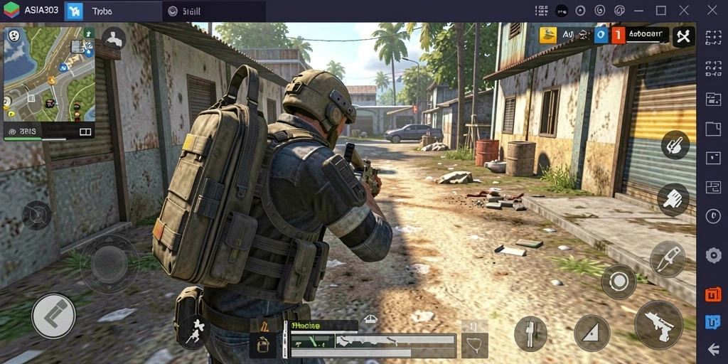 Tampilan gameplay ASIA303 dengan aksi tembak menembak yang seru.