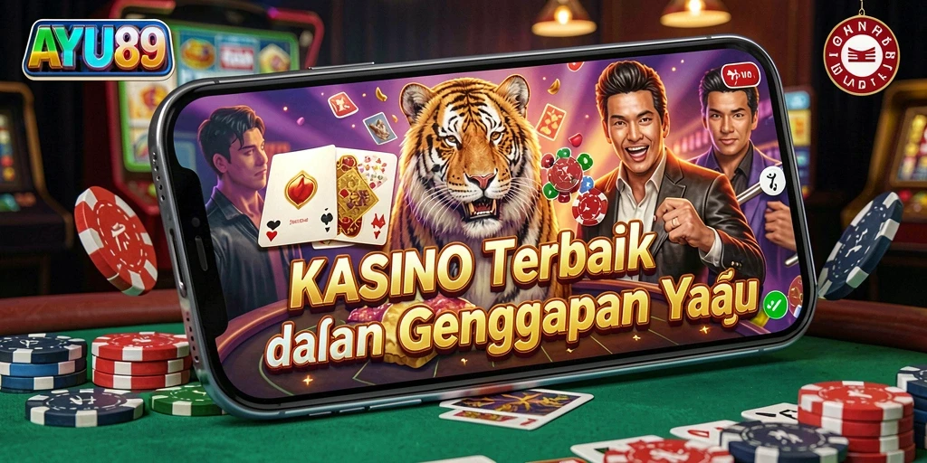 Tampilan gameplay AYU89 yang menampilkan aksinya di meja Kasino.