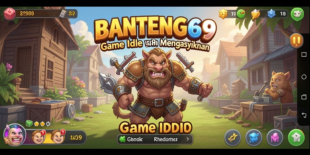 Tampilan gameplay BANTENG69 yang simpel dan menawan.