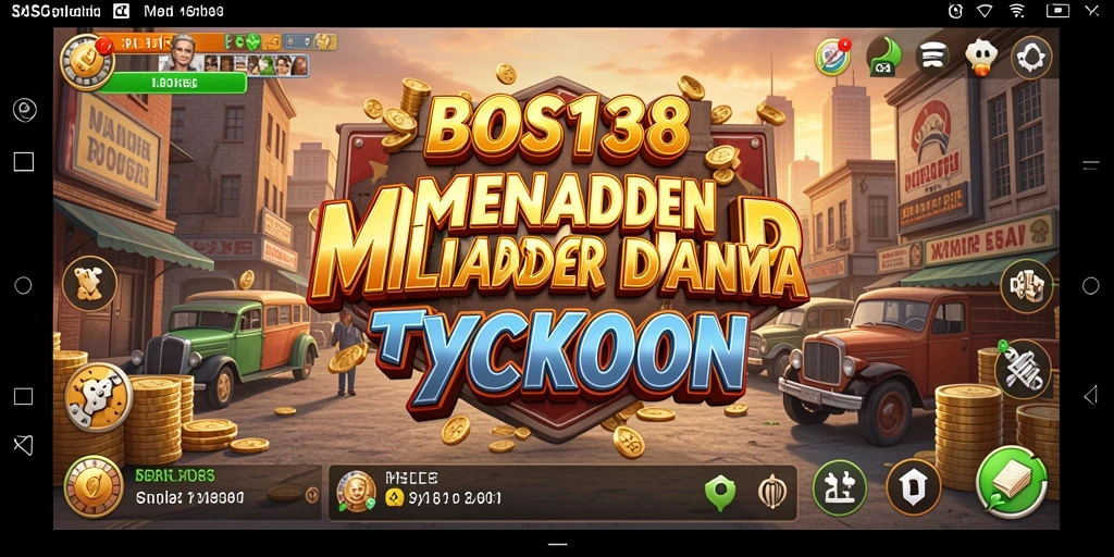 Tampilan menarik dari gameplay BOS138 dalam membangun bisnis Tycoon.
