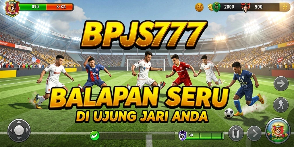 Tangkapan layar gameplay menunjukkan aksi balapan seru di BPJS777.