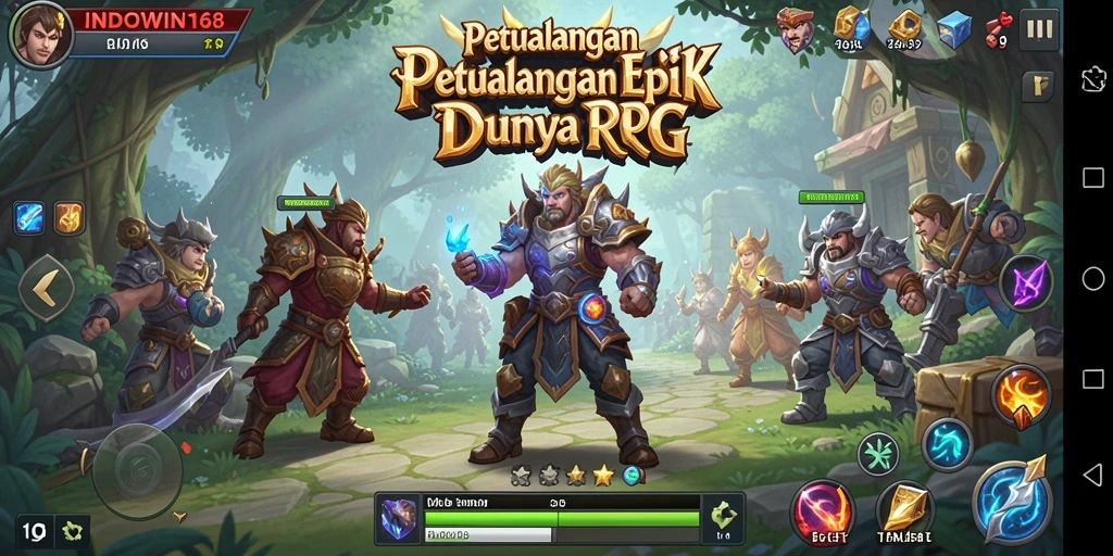 Gameplay RPG seru dan mendebarkan dalam INDOWIN168.