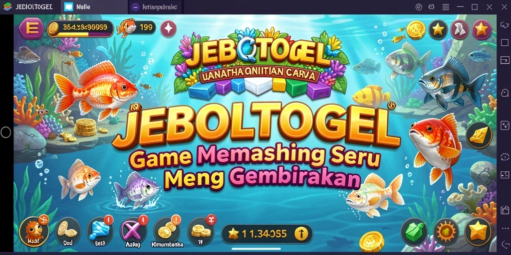 Screenshot gameplay JEBOLTOGEL menampilkan aksi memancing yang mendebarkan.