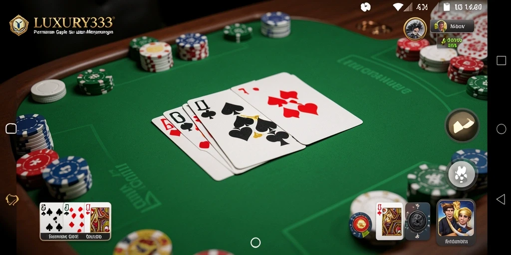 Screenshot game LUXURY333 yang menunjukkan keseruan gameplay Gaple.