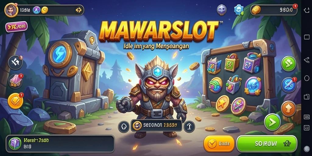 Tampilan menarik dari permainan Idle MAWARSLOT.