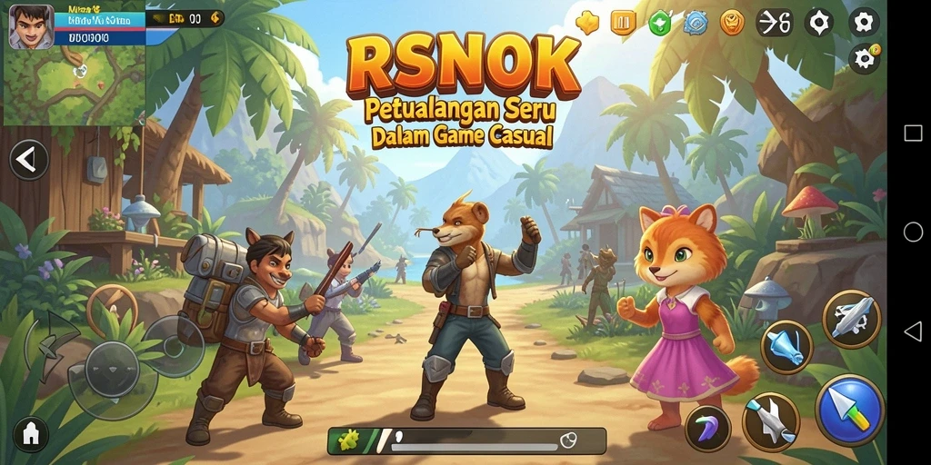 Tampilan gameplay RSNOK yang mengasyikkan dan penuh warna.