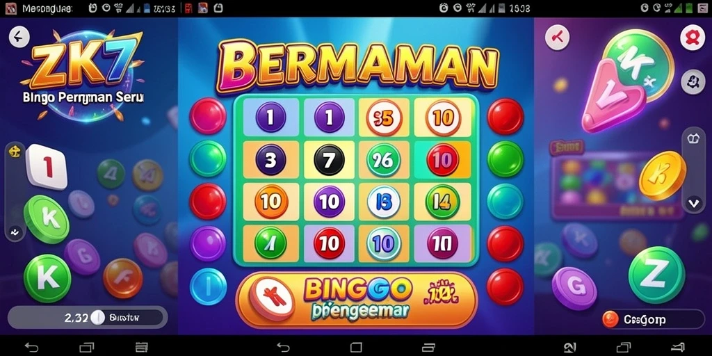 Tampilan gameplay menarik di ZK7 dengan desain Bingo yang ceria.